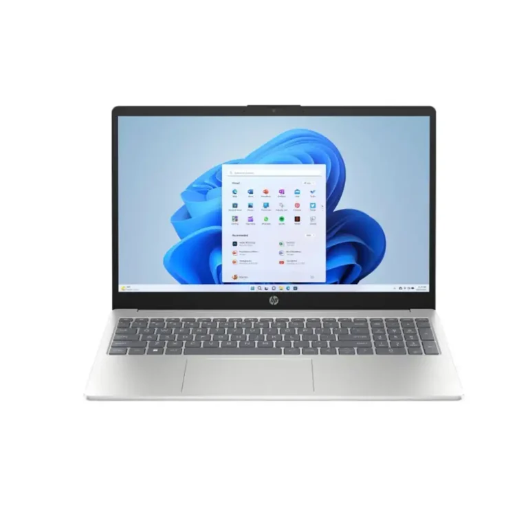 HP 15 FD0358tu -13th Generation Core i7 1355U 8GB DDR4 – 512GB SSD Intel Iris Xe Graphics 15.6″ Full HD 1080p 250nits MicroEdge Display Backlit KB – Natural Silver – HP Direct Local Warranty